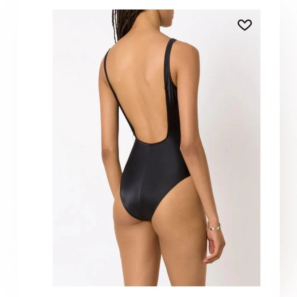 Lygia & Nanny Hapuna Size XS Black low-back swimsuit One Piece NEW! - Picture 5 of 9